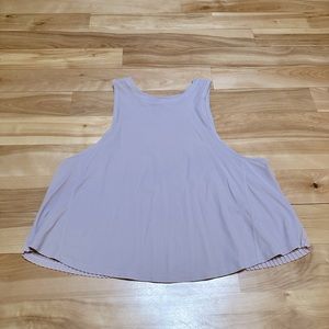 Lavender size 6 lululemon tank top with mesh back